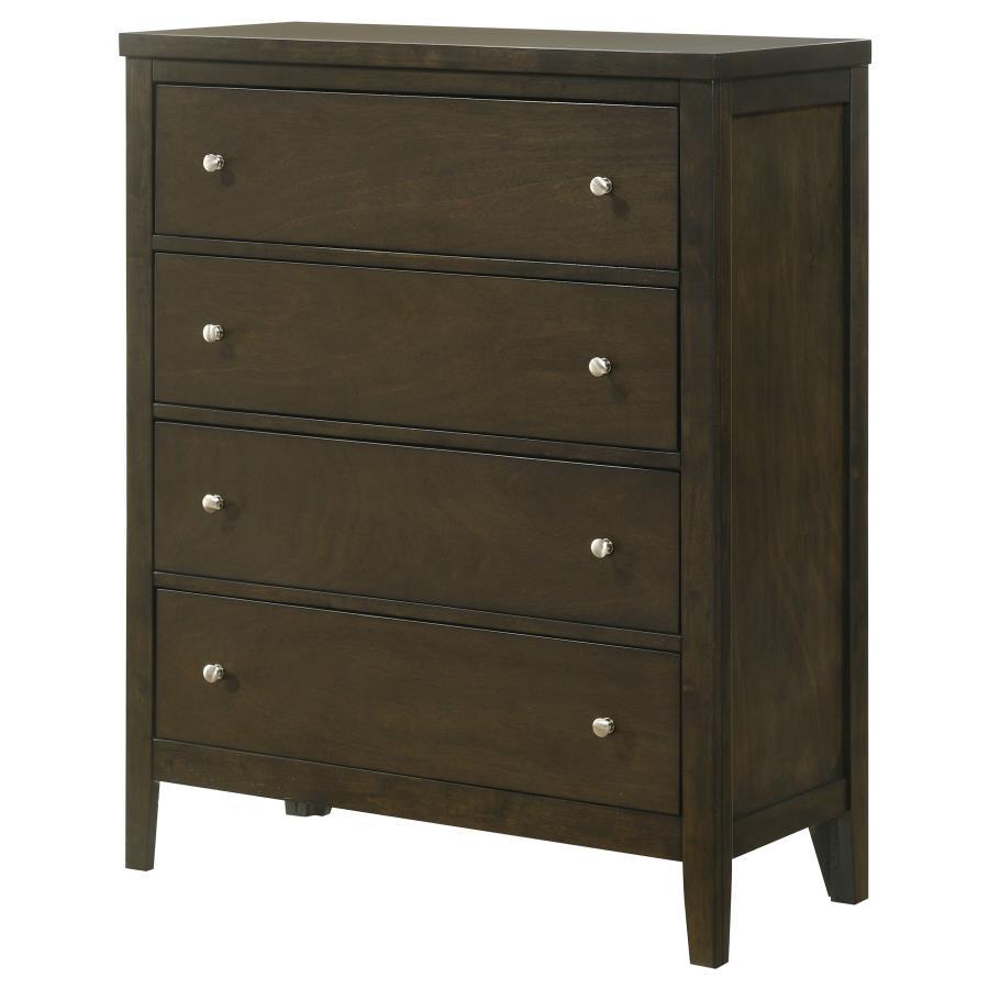 Wilkes - Commode 4 tiroirs - Cacao foncé