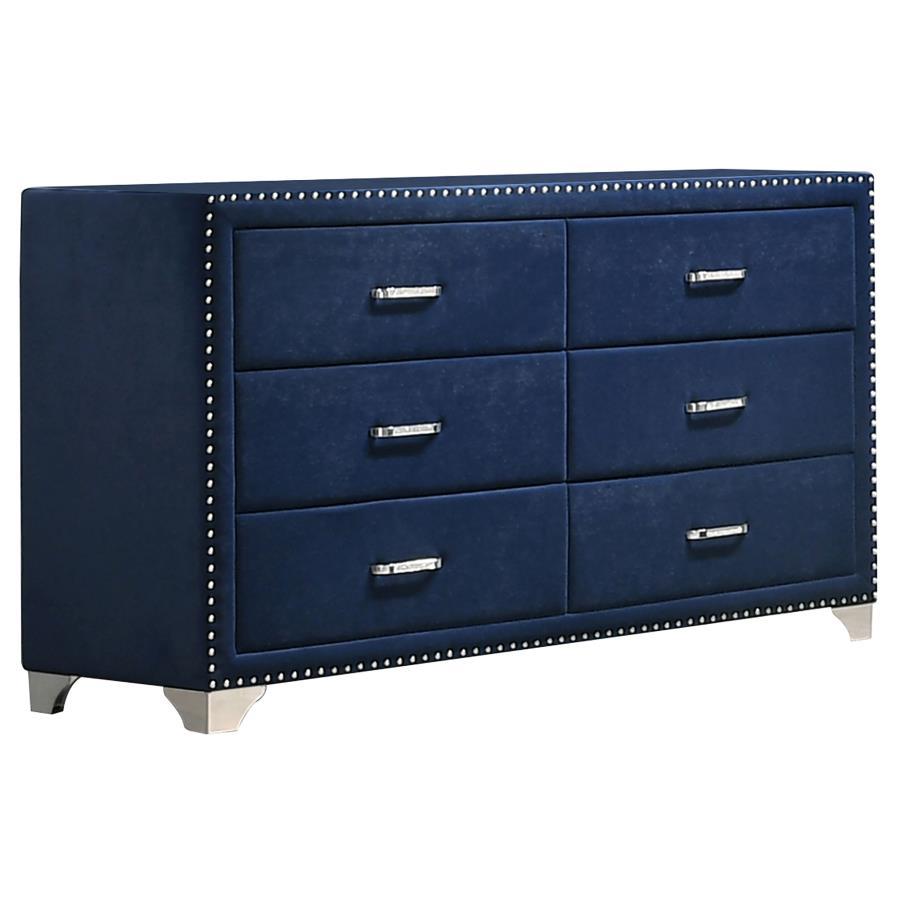 Melody - Commode rembourrée à 6 tiroirs
