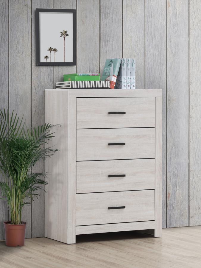 Brantford - Commode de chambre à 4 tiroirs