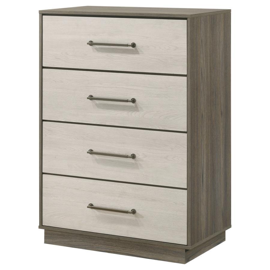 Fenwick - Commode 4 tiroirs - Chêne gris