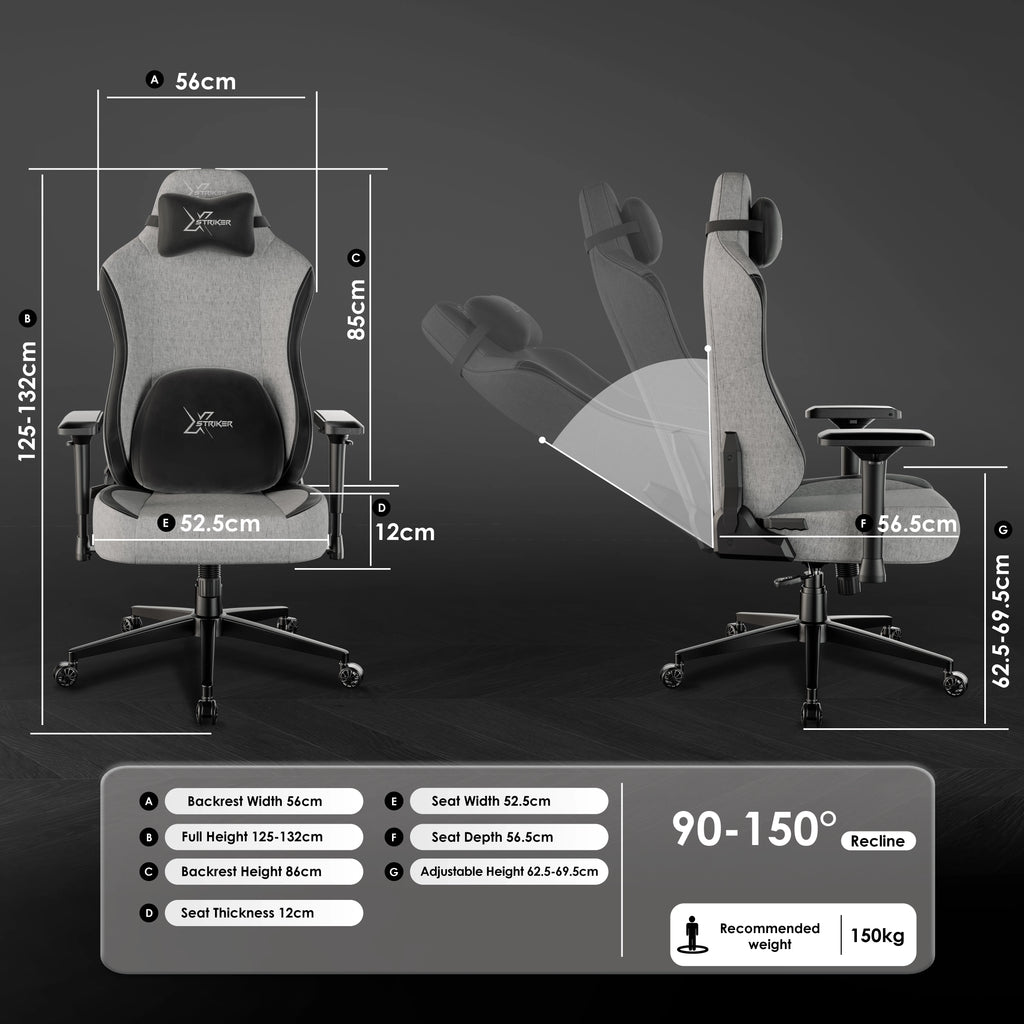 Xstriker Ergonomic Home Office Chair - Computer PC Gaming Chair