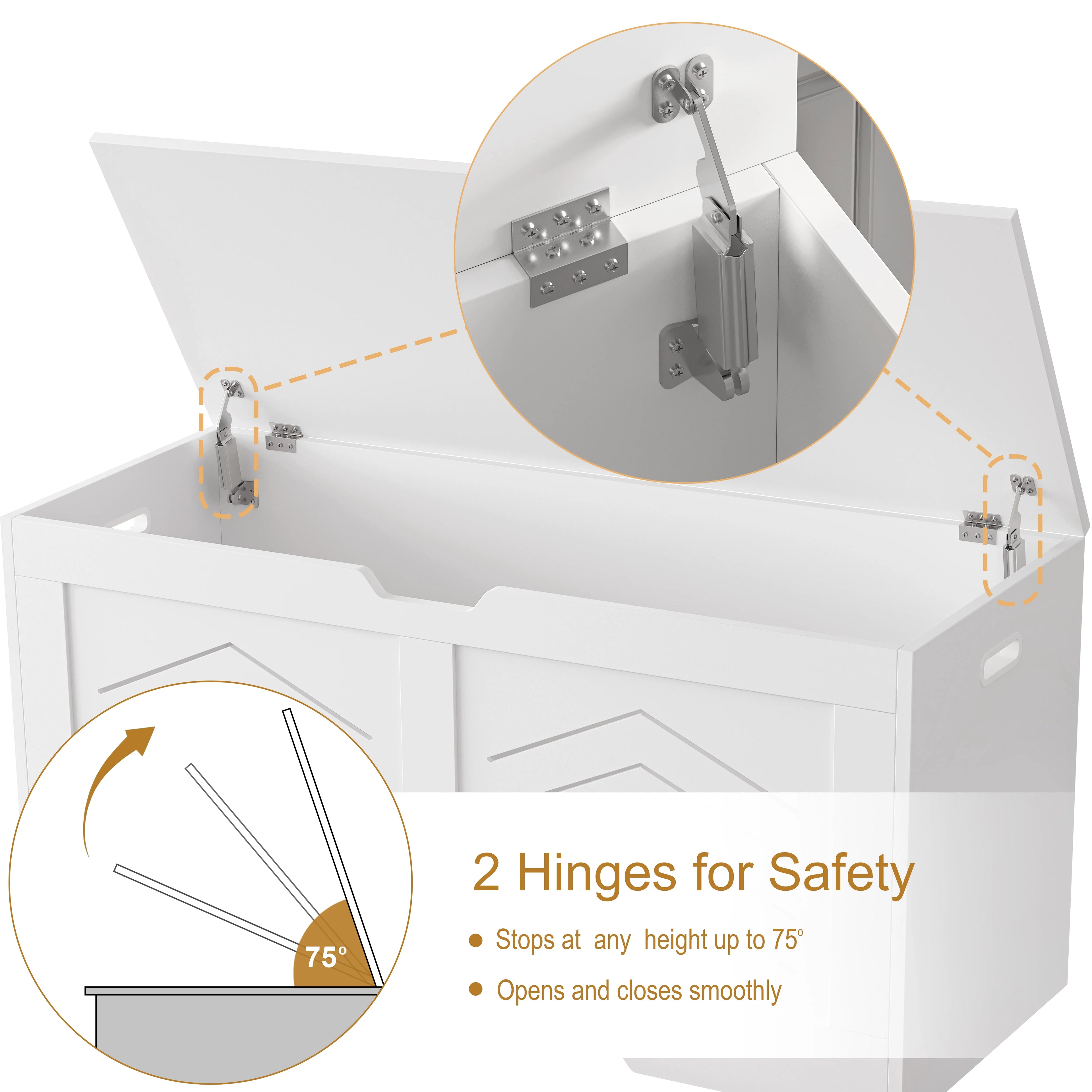 Toy Box - Kids Storage Chest Blanket Box Bench Trunk