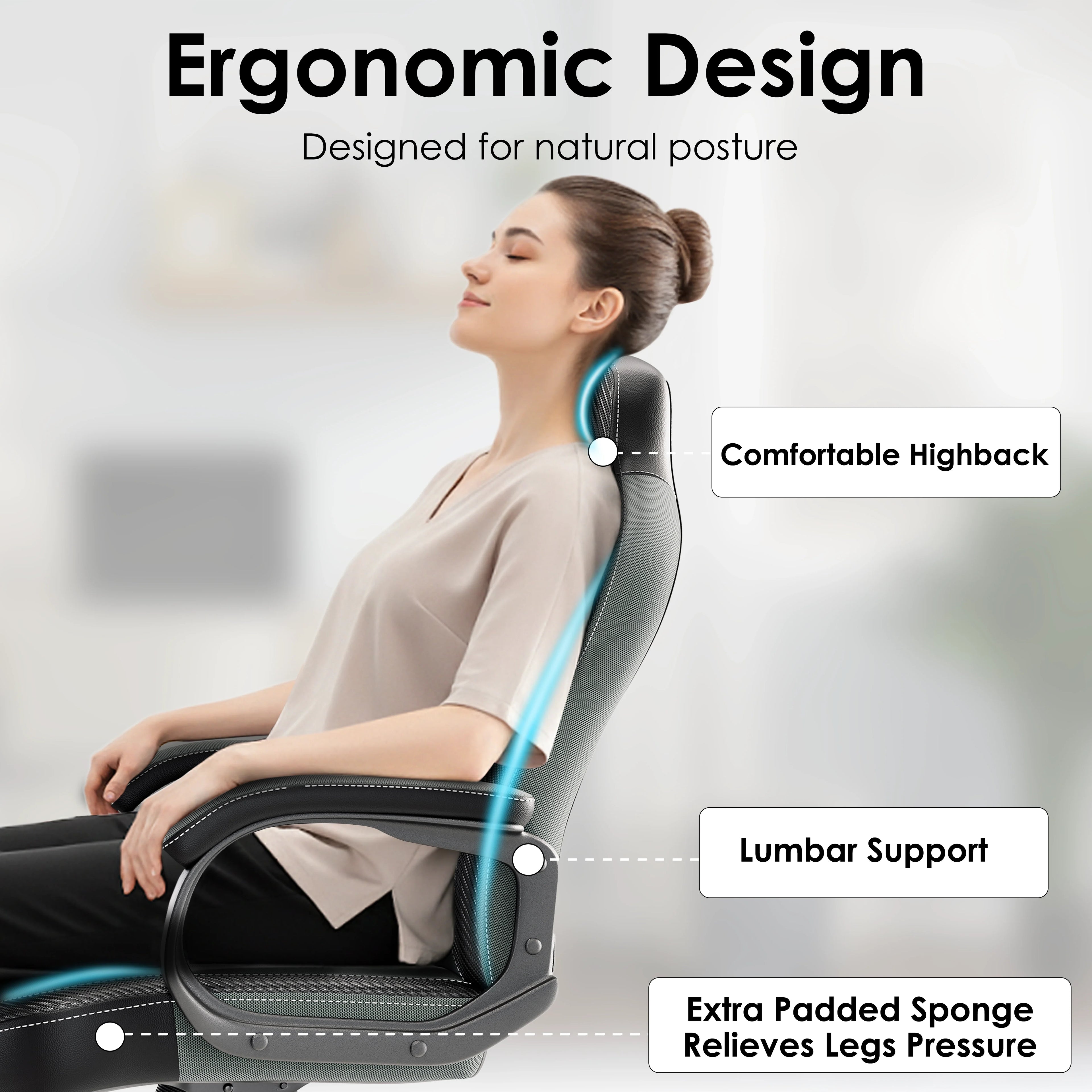 Xstriker Small Gaming Chair - Fabric PC Computer Desk Office Chair