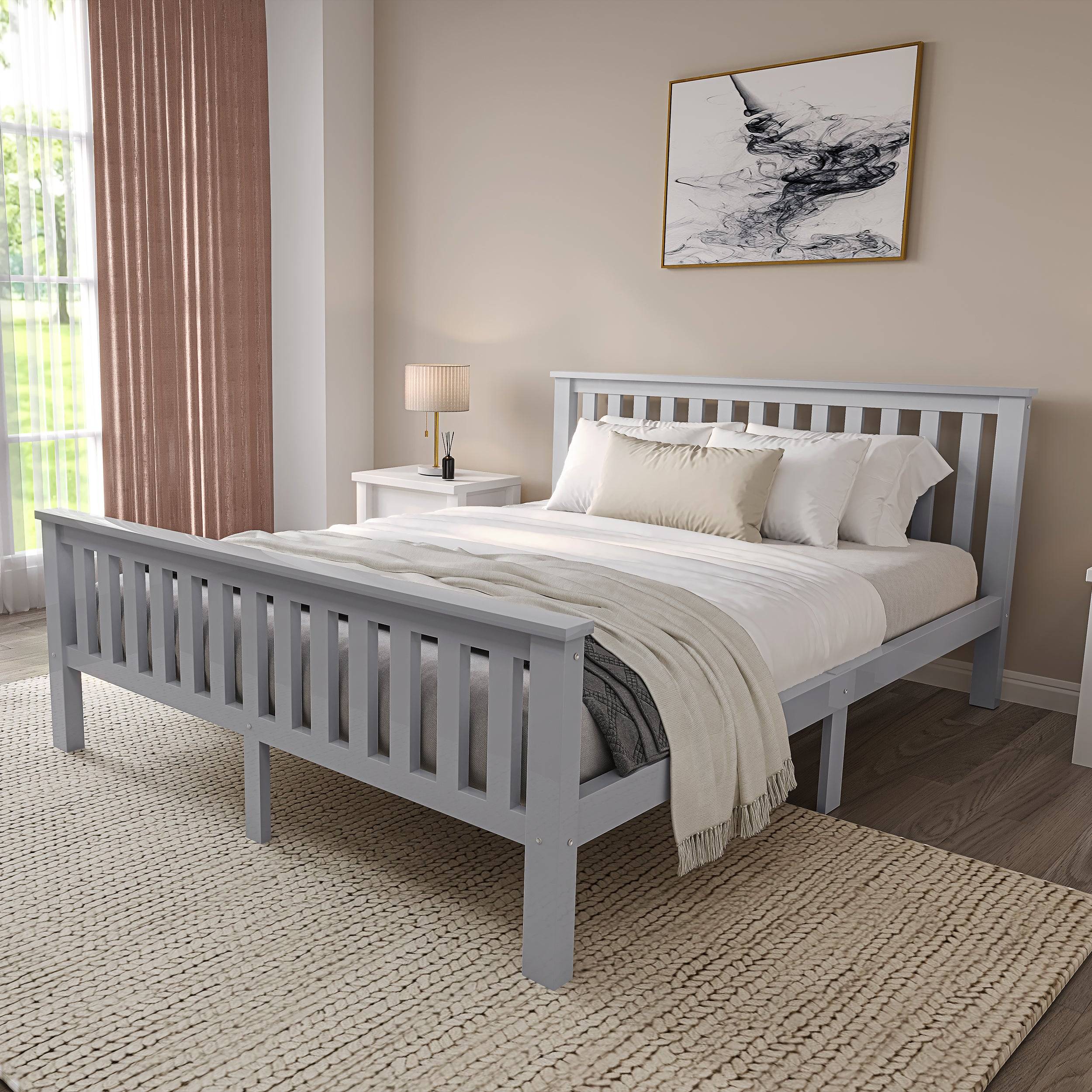 Cadre de lit en bois King Size