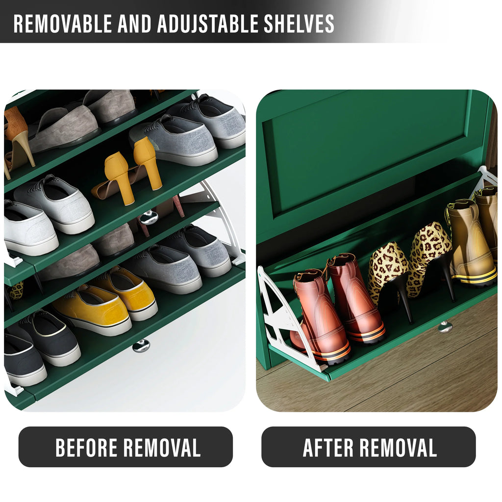 Meuble à chaussures Shaker pour entrée | Unité de rangement à chaussures moderne