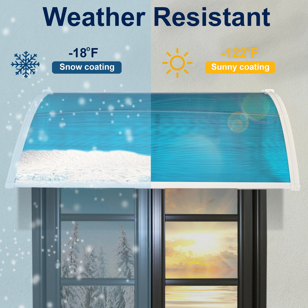 Auvent de porte d'entrée étanche