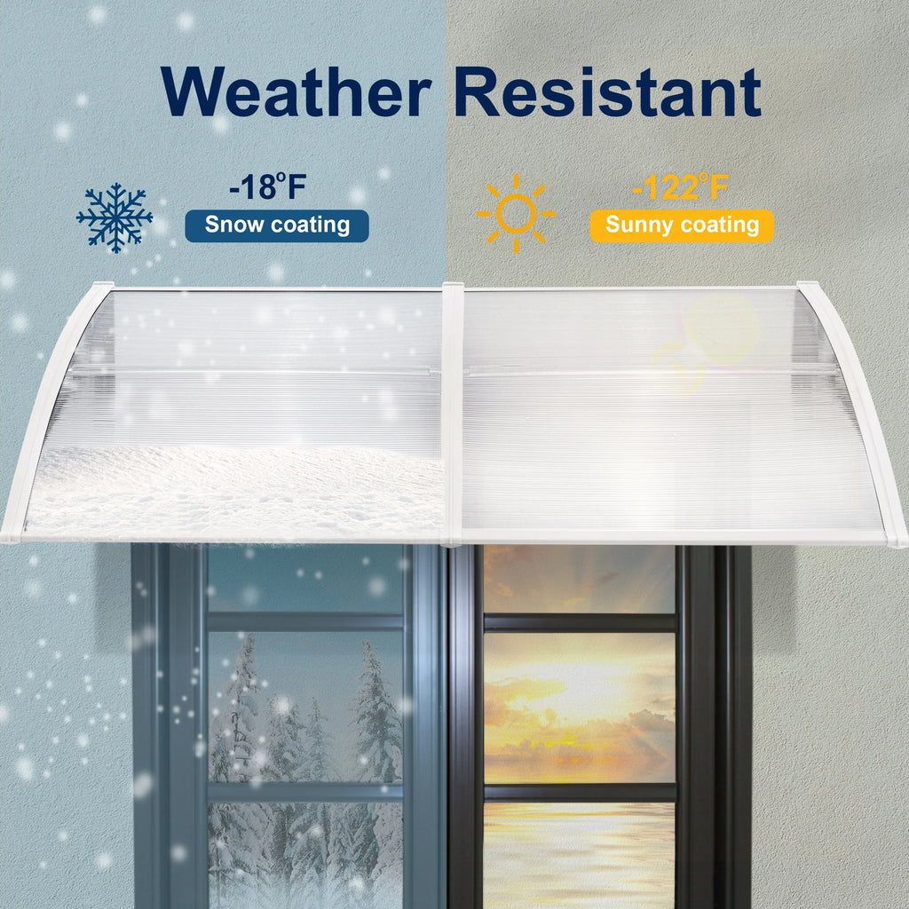 Auvent de porte d'entrée étanche