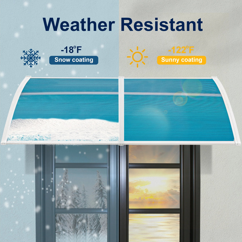 Auvent de porte d'entrée étanche