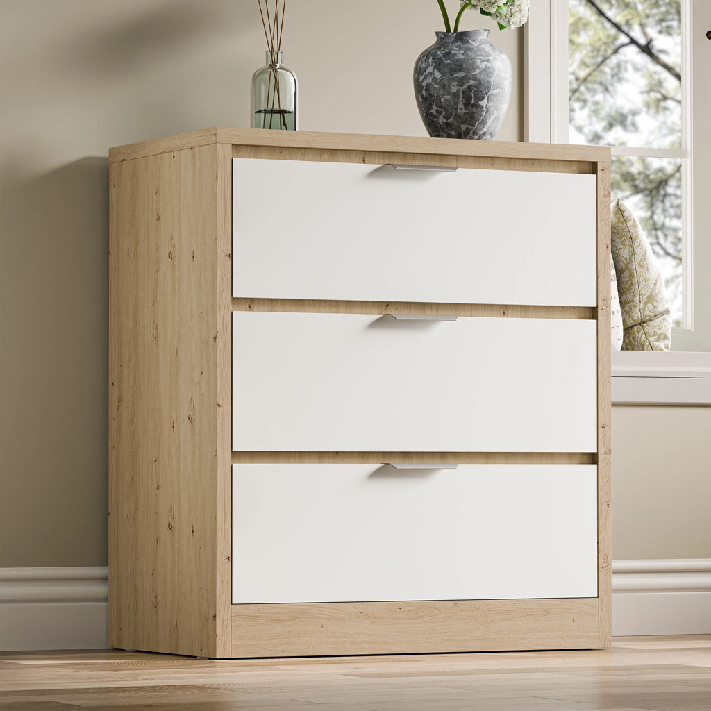 Commode Skova à 3 tiroirs - Petites commodes de chambre