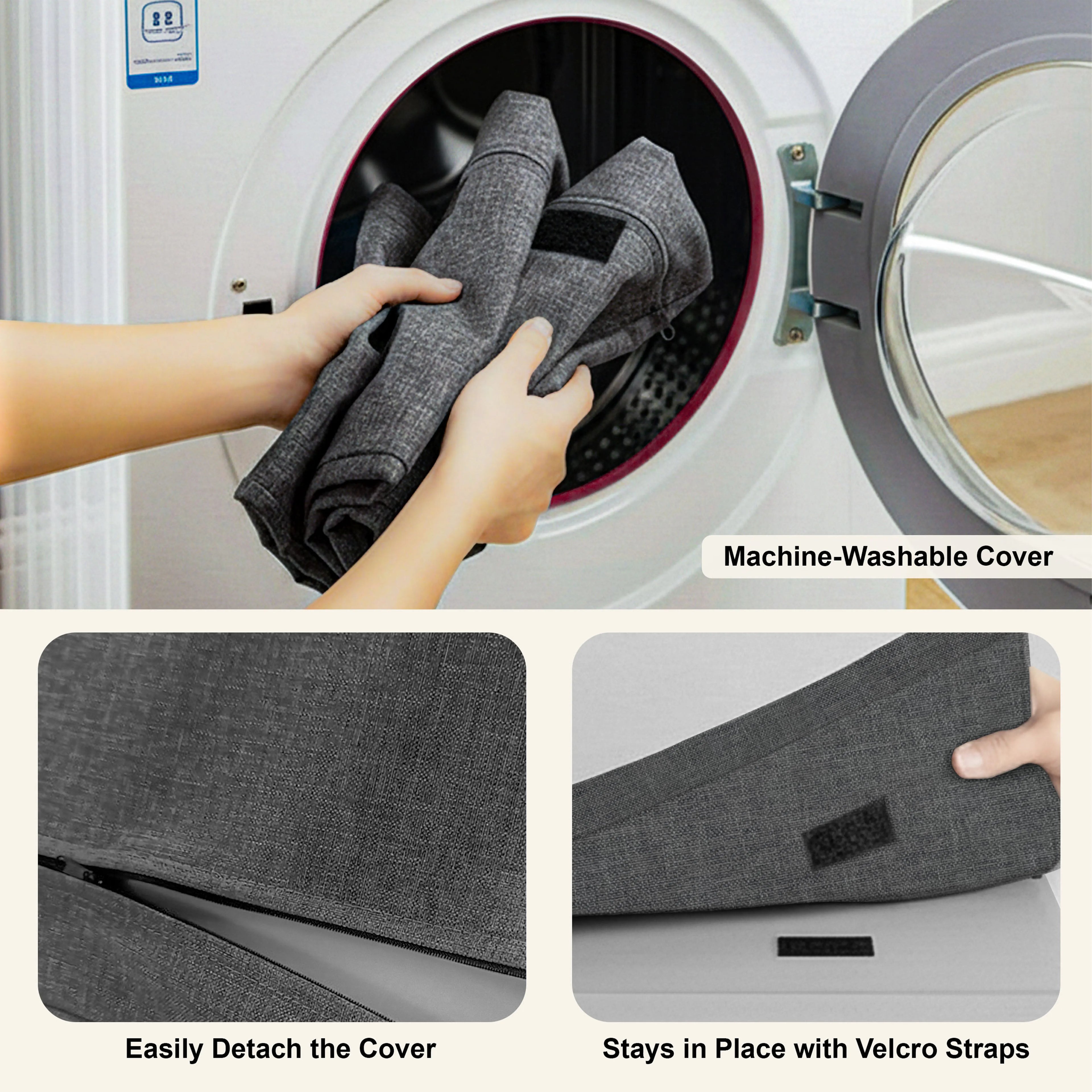 Banc de rangement à chaussures avec coussin - Meuble à chaussures pour entrée