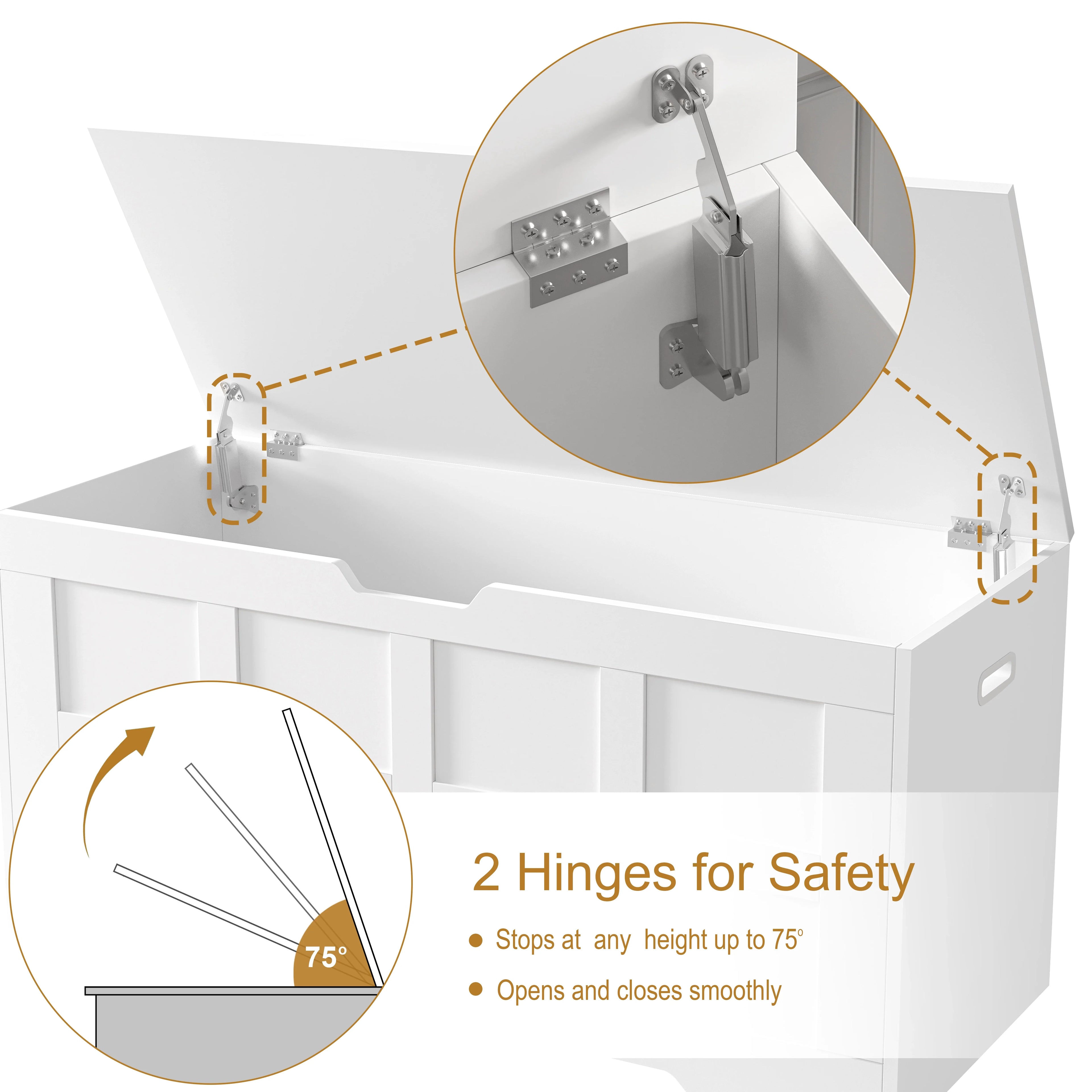 Kids Toy Box  – Shaker Blanket Box Bench Storage Chest Trunk